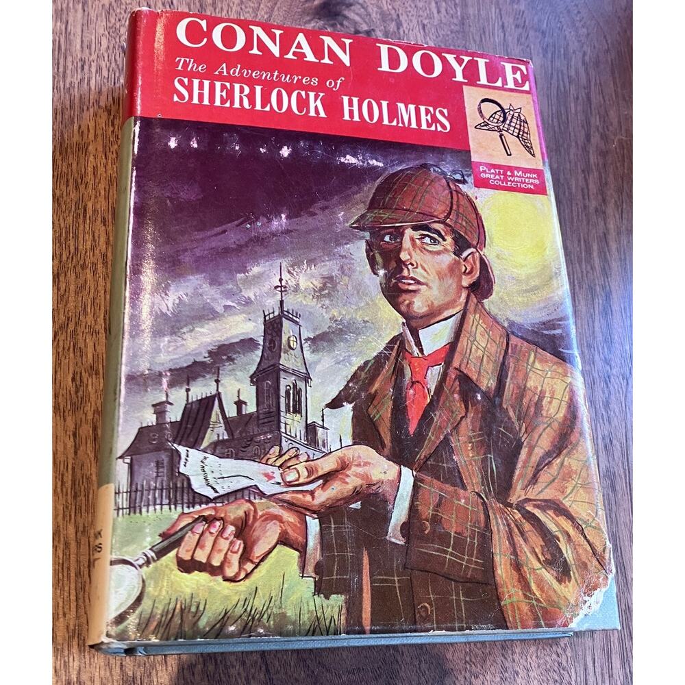 Sherlock Holmes‎ Six Notable Adventures Conan Doyle 1960 Platt & Munk HC DJ